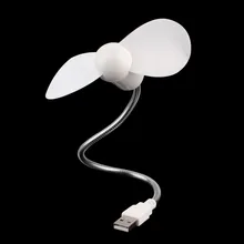 1Piece Flexible Mini USB Cooling Fan Cooler for Laptop Desktop PC Computer Portable Fan Low Noise and Low Power Consumption