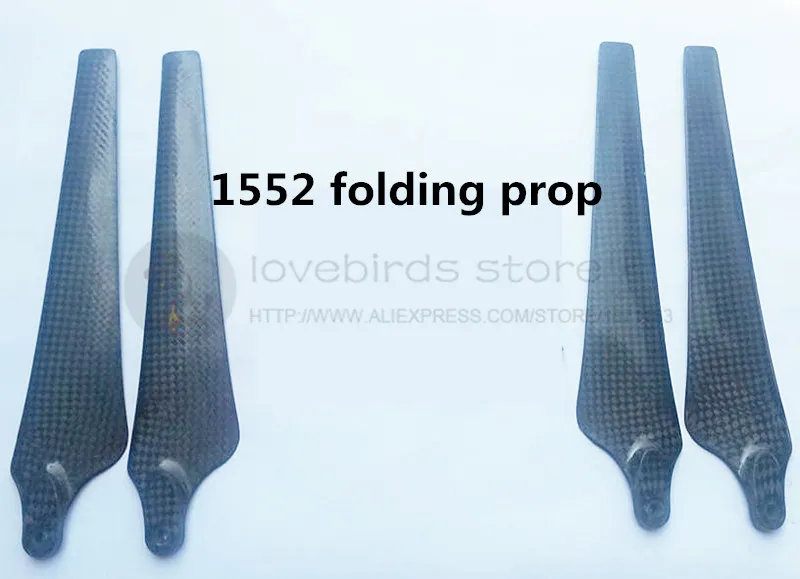 

DIY 1552 pure carbon fiber folding propellers 2 blades (CW/CCW) for DIY FPV drone multirotor S800 / S1000 T-motor
