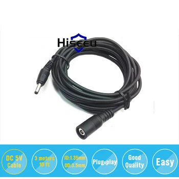 

10ft 3meters DC 5V Extension Power Cable 3.5*1.35 for Smart Camera FH1