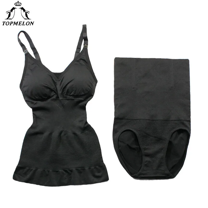 

TOPMELON Women 2 Pcs Overbust Full Body Shaper Set Simming Corrective Bodysuit Waist Cincher Shapewear Steel Boned Corset Dress