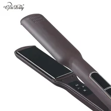 1.5 inch tourmaline Ceramic Hair Straightener with 2 in 1 functions intelligent LCD hair straightening irons