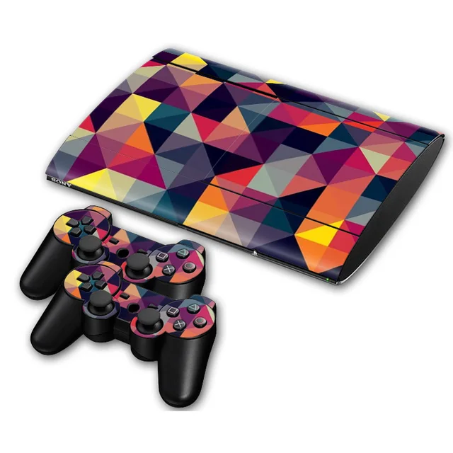 Best Offers Multi color checked vinyl skin sticker for Sony PS3 super slim 4000 For Playstation 3 super slim vinyl skin sticker Best Offers Multi color checked vinyl skin sticker for Sony PS3 super slim 4000 For Playstation 3 super slim vinyl skin sticker