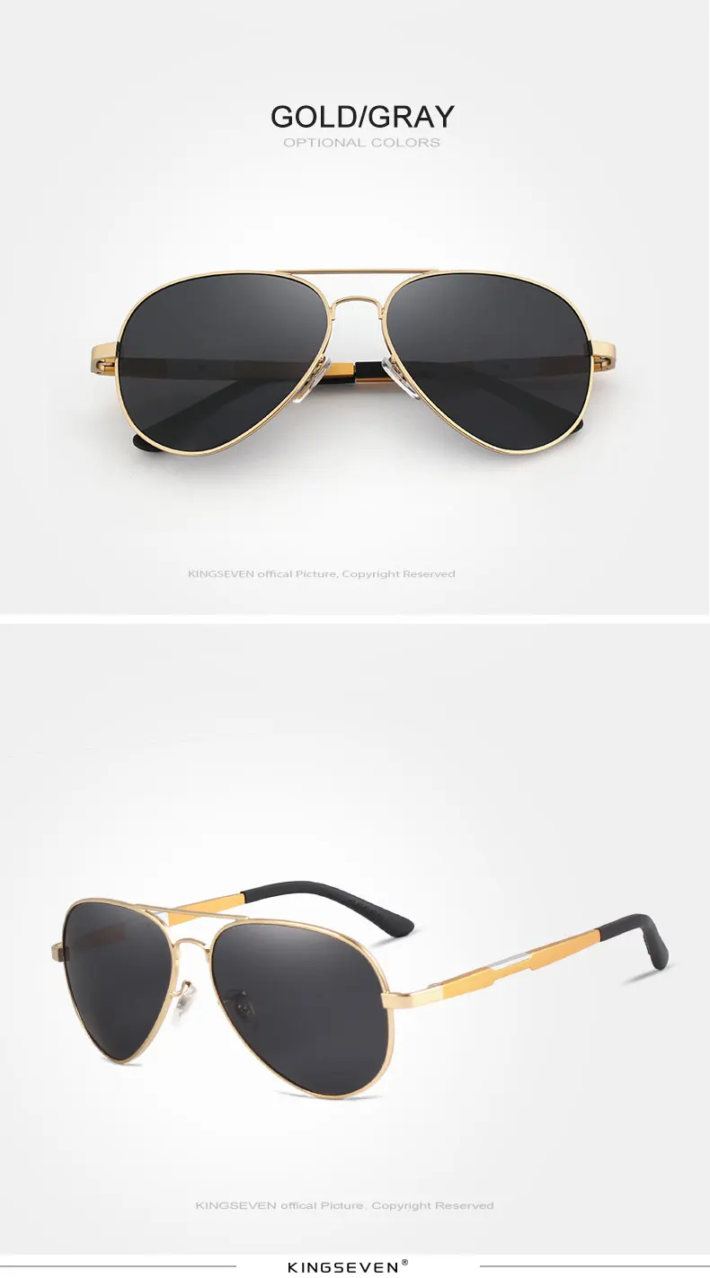 KINGSEVEN Мода поляризованных солнцезащитных очков Для мужчин для вождения солнцезащитные очки для мужчин брендовые дизайнерские