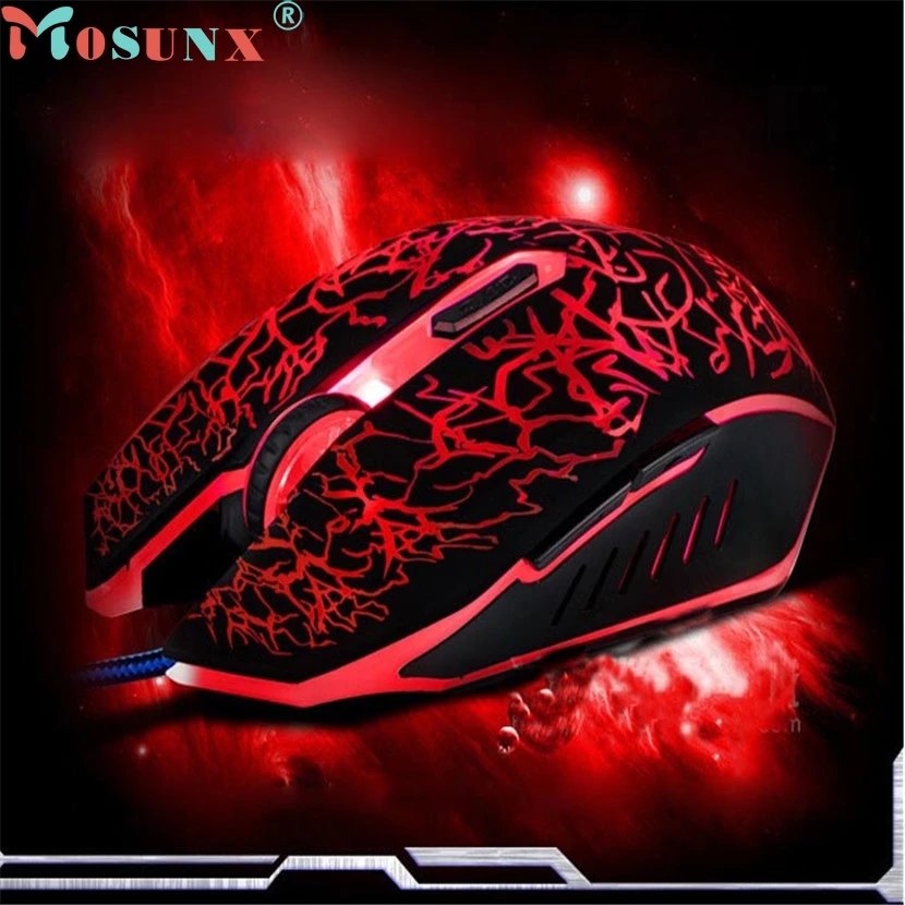 mosunx E5 Mecall Tech Professional Colorful Backlight 4000DPI Optical Wired Gaming Mouse Mice wholesale | Компьютеры и офис