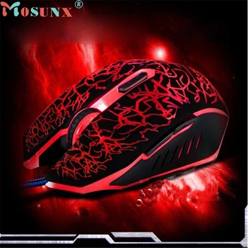 

mosunx E5 Mecall Tech Professional Colorful Backlight 4000DPI Optical Wired Gaming Mouse Mice wholesale