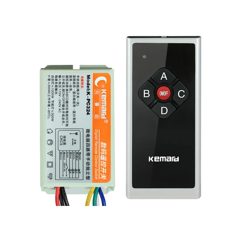 

Wireless remote control switch 220V four wisdom modules can be connected to the LED remote control switch