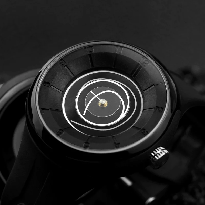 

2018 Men's gift Enmex creative changing coil wristwatch waterproof design light sports cool 3d scale fashion quartz watches