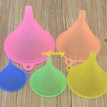 100 компл./лот Быстрая 5 шт./компл. цветная пластиковая воронка Маленький Средний Большой выбор жидкого масла кухонный набор