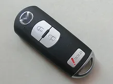 2 + 1 Умную Кнопку Дистанционного Ключа Дело Shell Для Mazda M3 M6 С Аварийной Вставить Плоский Ключ Брелока 2 Шт./лот