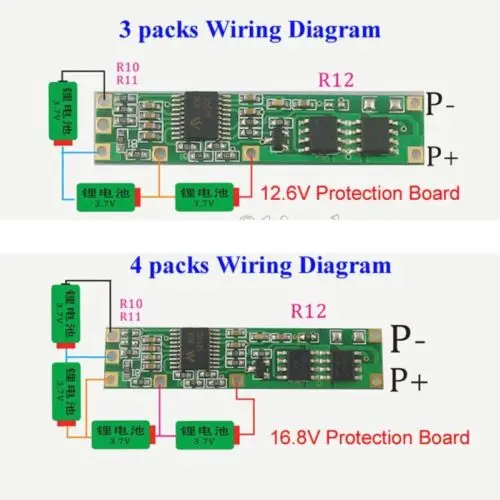 2pcs Battery BMS Protection PCB Board for 3-4 packs 18650 Li-ion lithium Cell free shipping | Инструменты