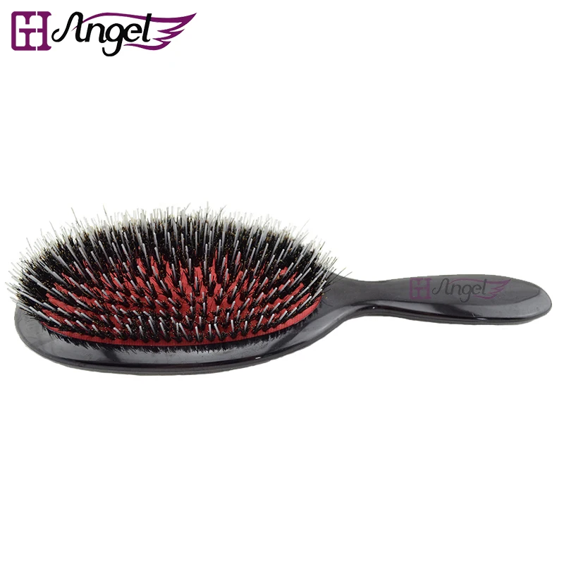 Щетка с натуральной щетиной кабана и овальной подушкой 6 шт.|brush scalp|scalp massage combmassage