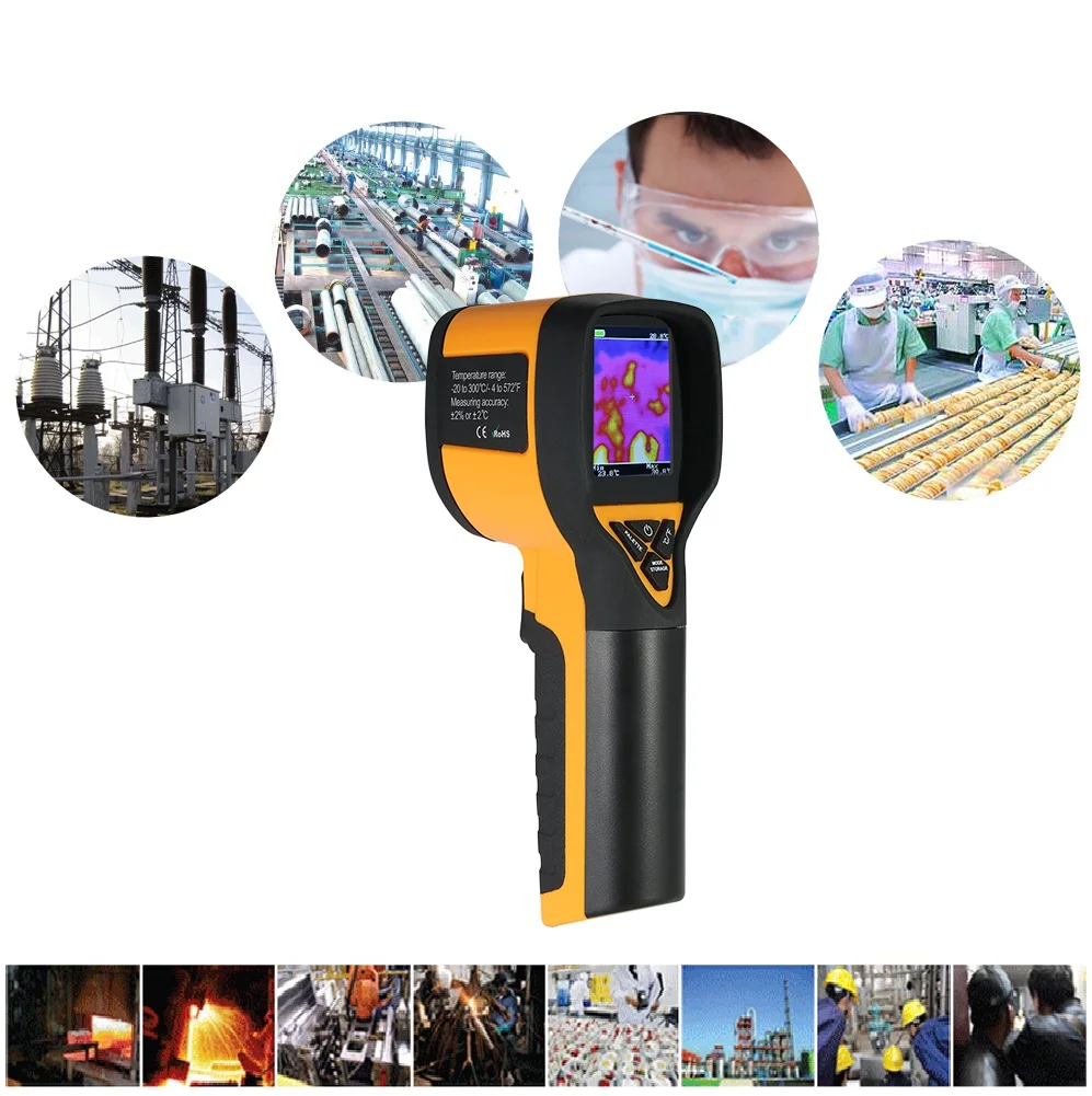 

-20 to 300 Celsius High HT-175 Univeral Infrared Thermal Imaging Camera 1024P 32x32 IR Image Resolution Digital Thermal Imager
