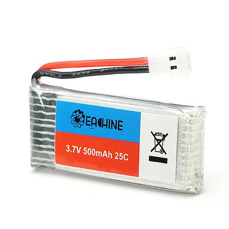Оригинальный Eachine 3 7 в 500 мач 25C Lipo аккумулятор для Hubsan H107 H6 JXD RC Mini Quadcopter Drone