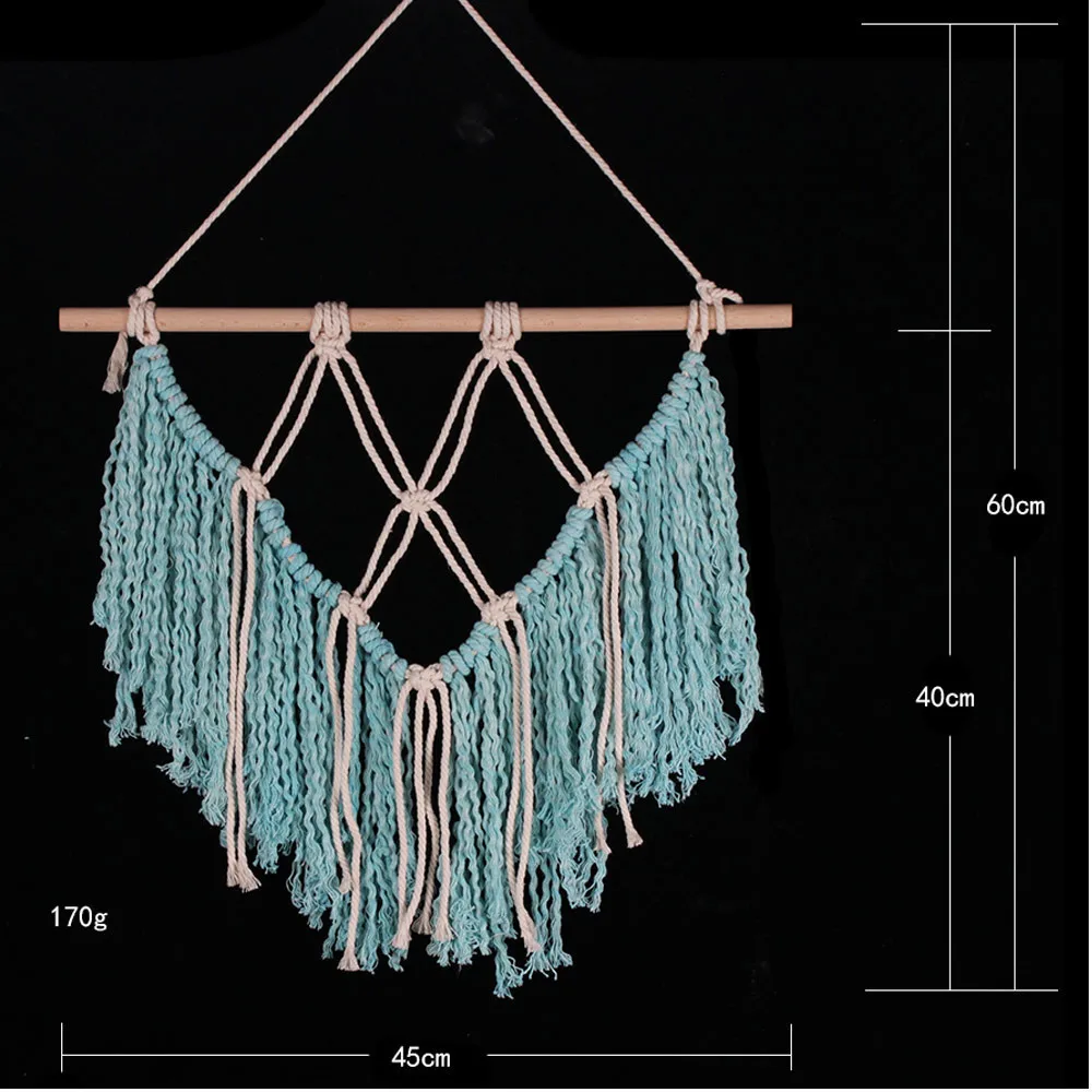 Год ручной работы настенный гобелен макраме Свадебная церемония фон стены Искусство свадьбы дома гостиной украшения - Цвет: A