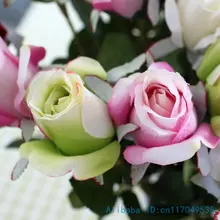 6 шт. один стебель искусственный цветок из шелка искусственные розы украшения дома подарок F244