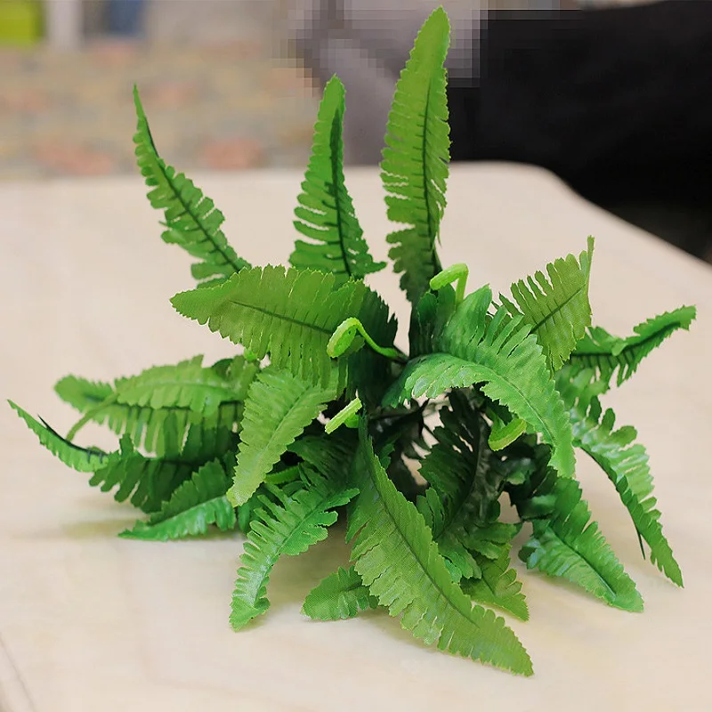 人工シダ葉ペルシャ葉シダ杖草植物壁偽花プラスチック草花壇 Artificial Plants Aliexpress