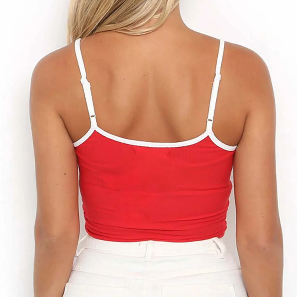 Женский сексуальный топ на бретельках debardeur femme t cami top mujer verano женский для