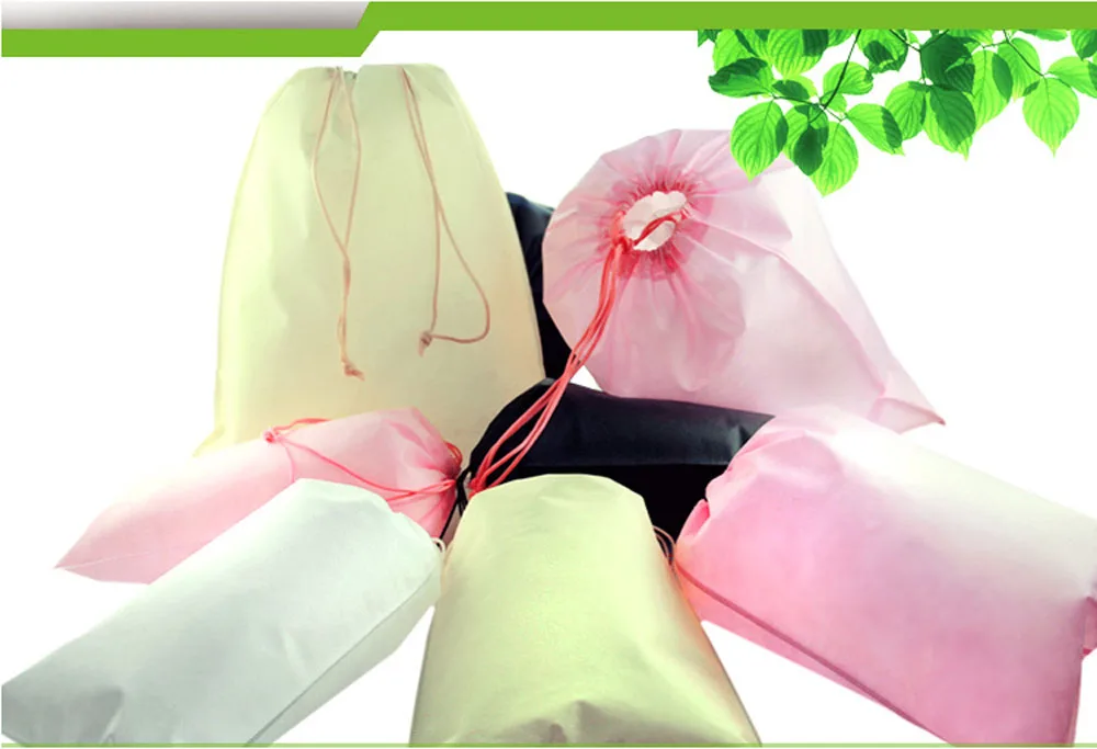 1pcs Nonwovens Storage bag Bunched drawstring bag Handbag Travel Sundries Storage Kids Toys Laundry Lingerie Makeup Pouch