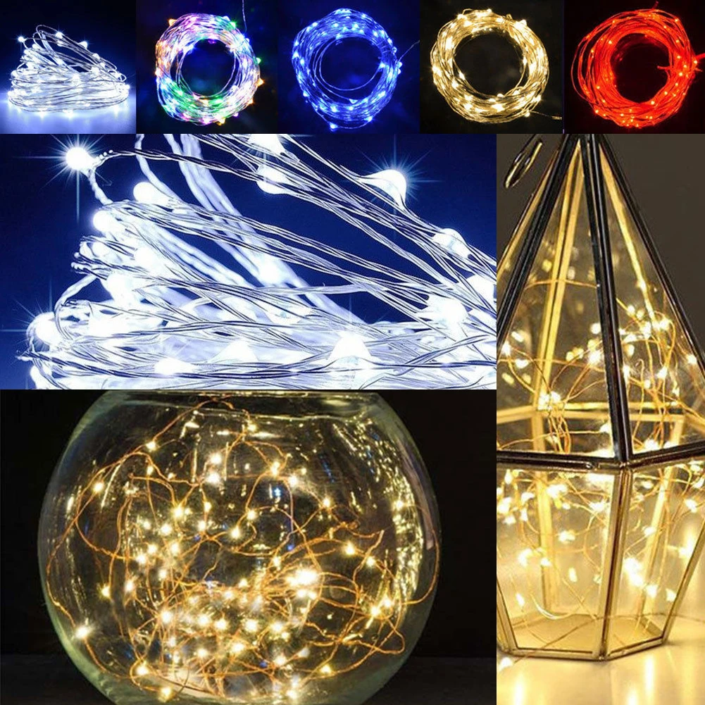 

DC5V 10M Battery USB 100 LED String Light Cooper Wire Fair Lights Bottle Decoration Strip Lamp for Party Wedding Christmas Gift