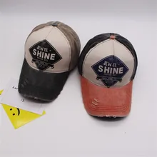 Шляпа козырек мужские шапки для женщин повседневные унисекс конский хвост грязные булочки Дальнобойщик простые козырьки кепки папа шляпа HX0201