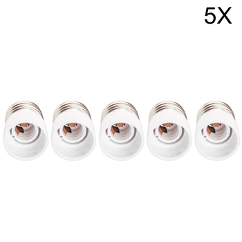 

5x Adapter Conversion Socket Converter E27 TO E14 High Quality Material Fireproof Socket Adapter Lamp Holder