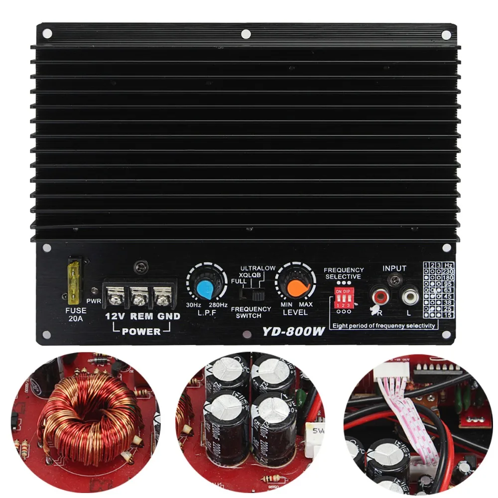 Hi Fi сабвуфер высокой мощности 200 Вт 12 В усилитель сабвуфера Плата усилителя МБ