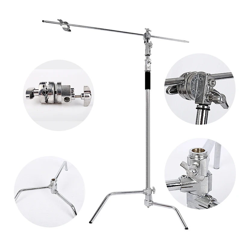 US $102.93 Professional Multi Function Photography Studio Heavy Lighting Century C Stand With Folding Legs Gripheadarm Special Kit