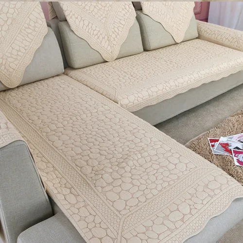 Europe style cotton sofa cloth fabric sectional sofa towel set couch