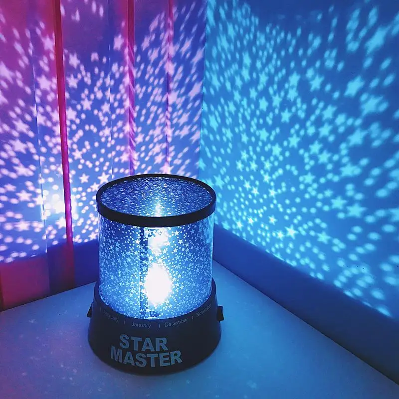 

Newest LED Night Light Projector Starry Sky Star moon Master Children Kids Baby Sleep Romantic colorful Led USB Projection lamp