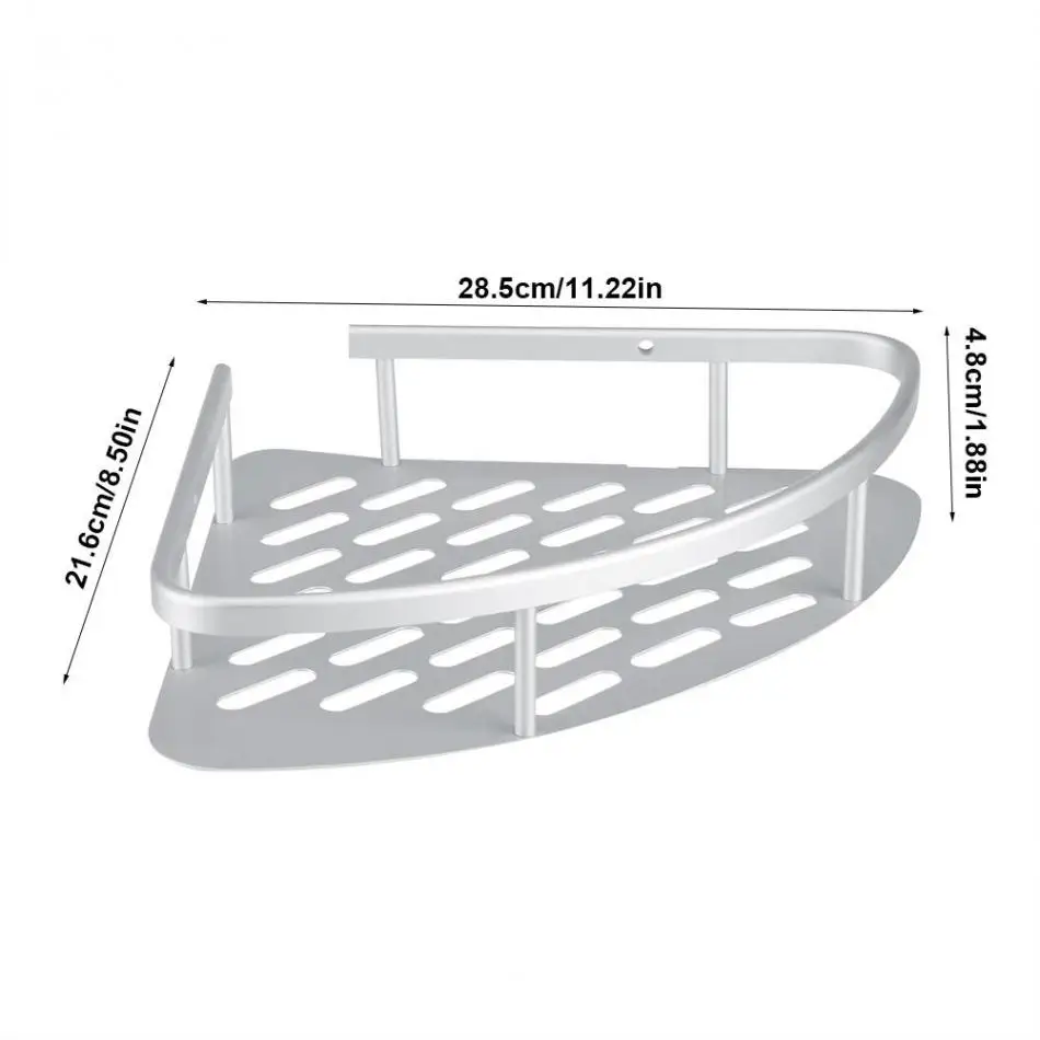 Алюминиевая Полка для ванной Прочная/2 яруса душевая полка кухонная корзинка для хранения присоска угловые полки оптом