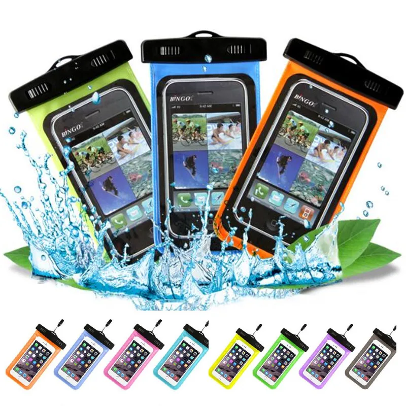 

Universal For iphone 7 6 6s plus samsung S7 Waterproof Case bag Cell Phone Water proof Dry Bag for smart phone up to 5.8 inch