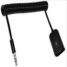 Spring cable MP3 download cable Charging cable 3.5mm to USB data cable USB to DC3.5 1 meter usb koyo suitable koyo sm sh sn dl su series download cable