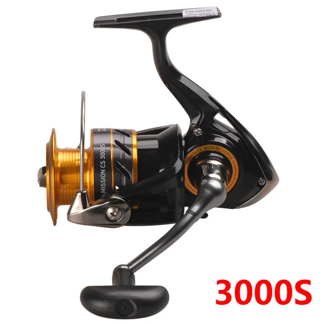 DAIWA Миссия CS 2000S 2500S 3000S 4000S спиннинговая Рыболовная катушка 4BB морской окунь кормушка для карпа переднее Тянущее колесо Moulinet Peche - Цвет: 3000S