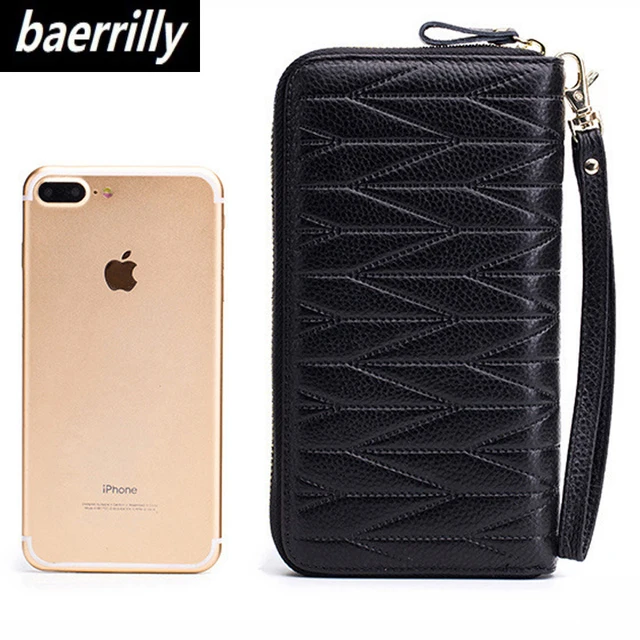 RFID Wallet for Women  Genuine Leather Female Travel Purse Zipper  Women's Wallet 36 Card Holder мини кошелек жен 5