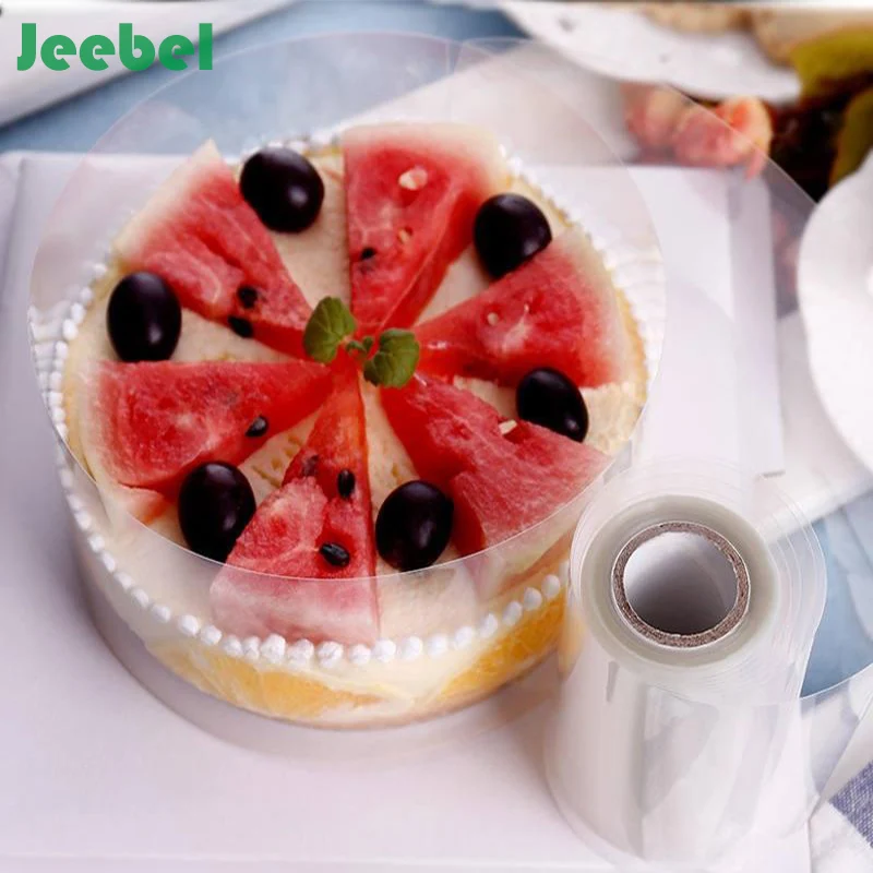 

Jeebel 100M Transparent Mousse Surrounding Edge Wrap Cake Collar Plastic Packaging DIY Cake Decorating Tools Clear Acetate Roll