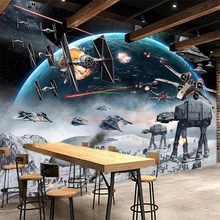 Beibehang обои на заказ Обои фреска личность шокирующие Звездные войны КТВ кибер тема оснастки фон украшения