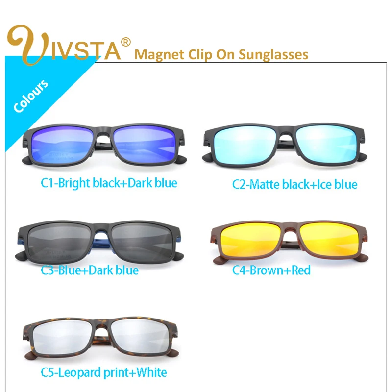 IVSTA Высокое качество ULTEM клип на солнцезащитные очки для мужчин Поляризованные линзы магнитные зажимы магнит очки близорукость оптическая оправа