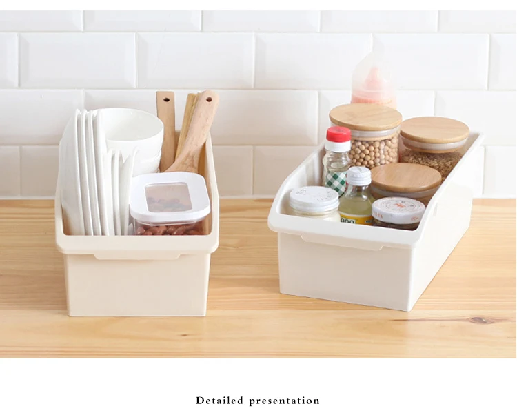 Многофункциональный сортировки поле прямоугольной хранения пластиковой коробке кухня категории корзина для хранения Desktop