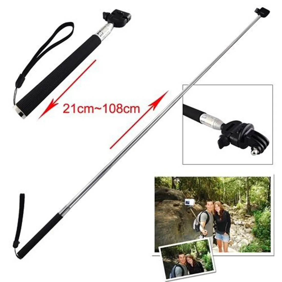 

centechia Tripod Bracket+Self-S Monopod+Short 1/4inch Screw For Gopro Hero1 2 3 3+
