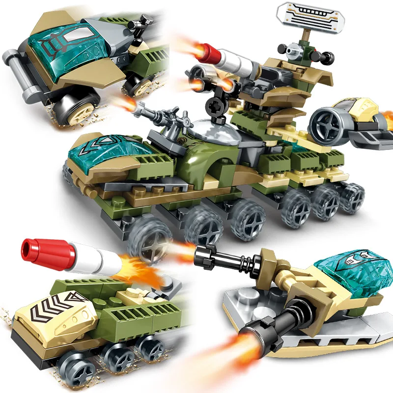 

World War 2 WW2 Soldiers Tank Building Blocks Compatible LegoING Armored Vehicle Military SWAT Blocks Army Figures Toys Bricks