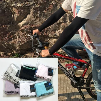 

Men and Women Arm Warmers Sleevelet silk ice arm sleeve Summer Seamless Sun Protection Arm Sleeve 5 Color