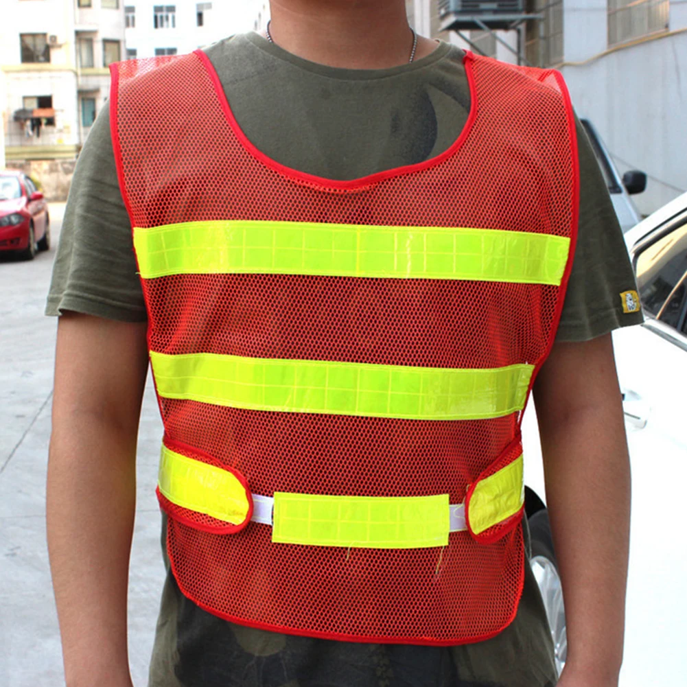 High Visibility Safety Reflective Vest Hi Viz Vest Warning Waistcoat Reflective Stripes Jacket Motor Reflective Safety Clothing