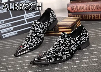 

Summer Men's Wedding Shoes Men Luxury Designer Casual Party Dress Shoes Man Loafers Trend Brand Club Bars Career Work Show Shoes
