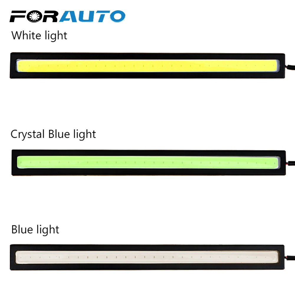 

FORAUTO 17CM LED COB DRL Daytime Running Lights DC12V External Waterproof Led Car Styling Car Light Source Parking Fog Bar Lamp