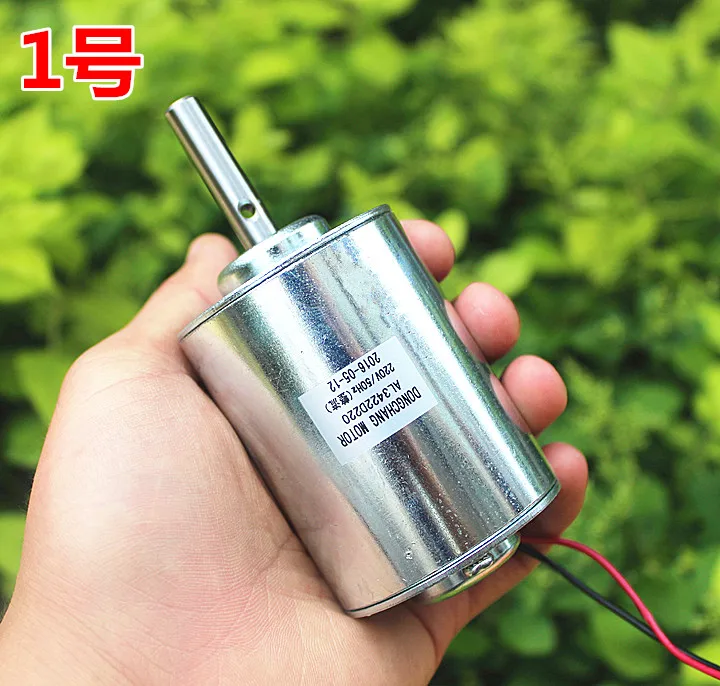 

AC220V rectified DC high speed motor positive and negative high voltage DC motor generator front and rear ball bearing