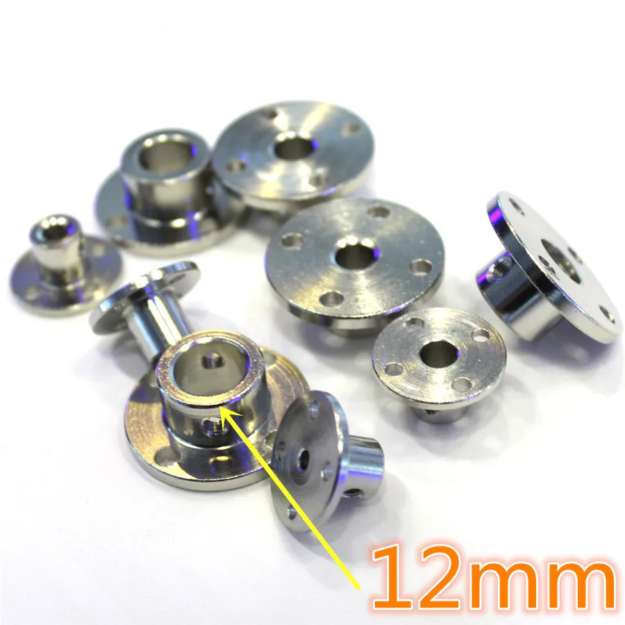 

Hot Sale J518 # 45 Steel Flange Couplings Inner Diameter 12mm Rigidity DIY Model Car Shaft Connector