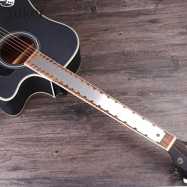 Guitar Neck Notched Ruler Luthiers Tool Fret Board Fingerboard Straight Edge