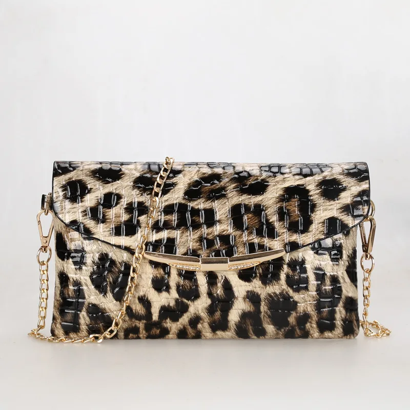 Женская вечерняя сумка, Леопардовый кошелек, Свадебная вечеринка, банкет, сумка через плечо, модный кошелек-клатч, вечерняя сумка s PT1100