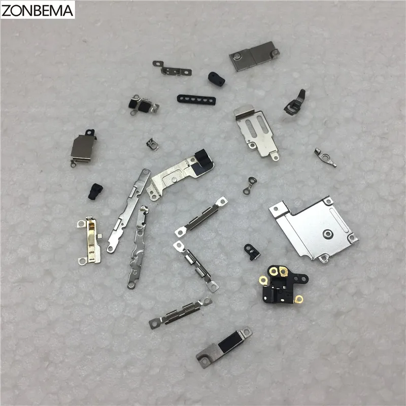 ZONBEMA 50 компл./лот внутренние аксессуары для iPhone 6 6G 4," внутри мелкие металлические детали держатель защитный экран на опоре пластины набор 50 комплектов
