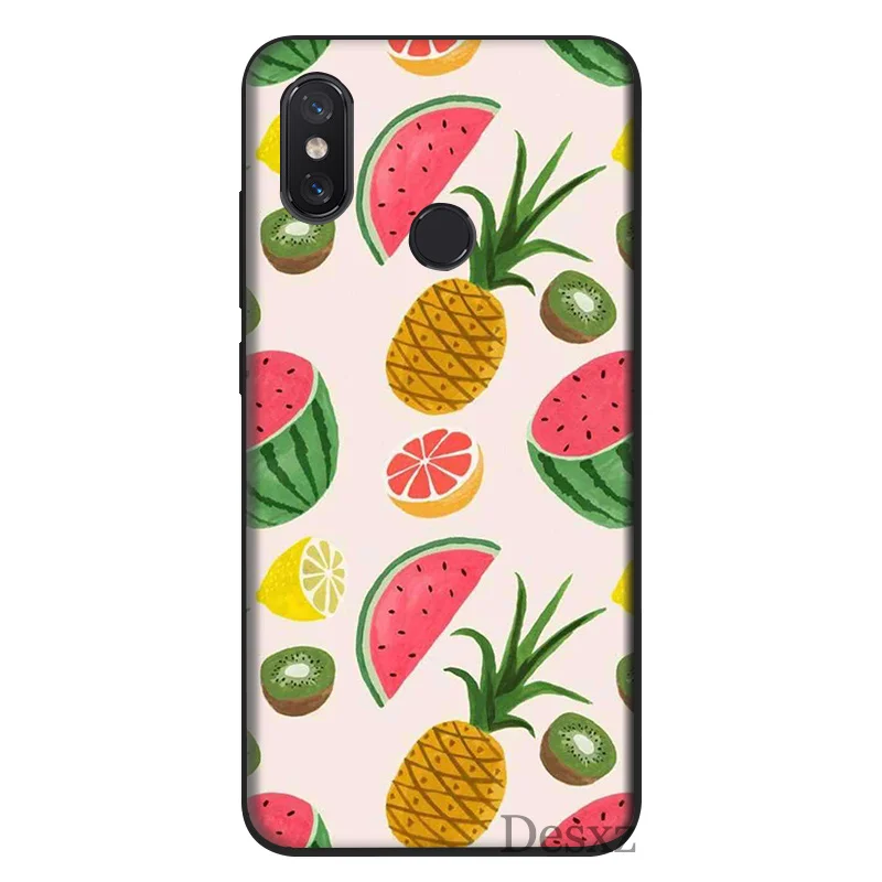 Чехол для телефона Xiaomi Mi 6 8 Lite A1 A2 5X 6X F1 с рисунком ананаса арбуза и фруктов на